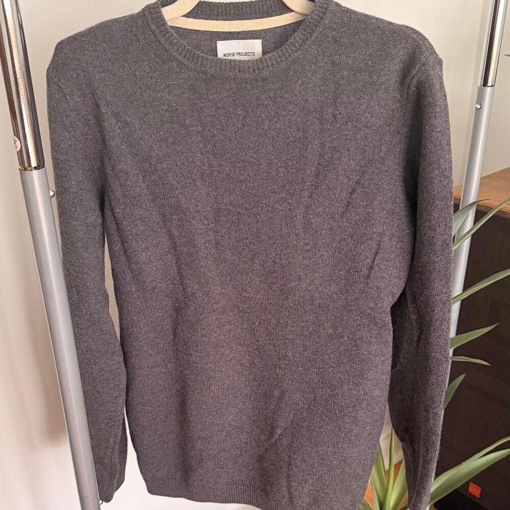 Norse Projects 100% lambswool grey crewneck size S